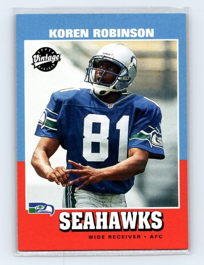 2001 Upper Deck Vintage #257 Koren Robinson Seattle Seahawks Rookie Card