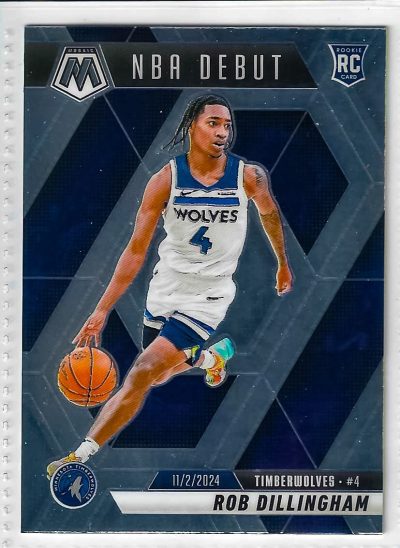 2024-25 Panini Mosaic NBA Debut Rob Dillingham #270 Rookie Card