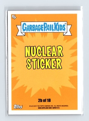 Garbage Pail Kids 2017 Adam Geddon 2b CATASTROPHIC CLINTON GPK - Image 2