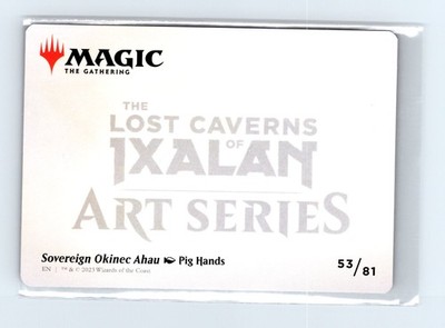 Art Series: LCI #53 Sovereign Okinec Ahau Art Card Gold Stamp Sig - Image 2
