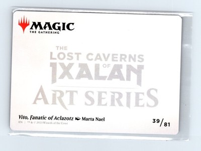 Art Series: LCI #39 Vito Fanatic of Aclazotz Art Card Gold Stamp Sig - Image 2