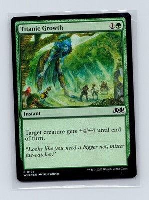Wilds of Eldraine #191 Titanic Growth - Foil