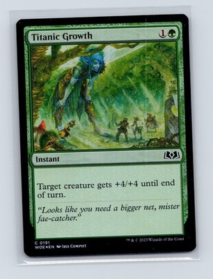 Wilds of Eldraine #191 Titanic Growth - Foil