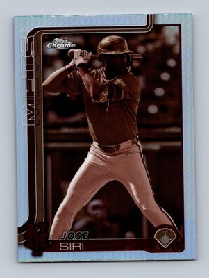 2025 Topps Chrome #195 Jose Siri Sepia Refractors