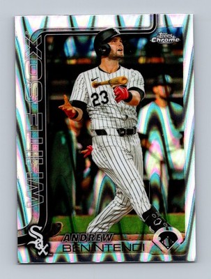 2025 Topps Chrome #197 Andrew Benintendi RayWave Refractors