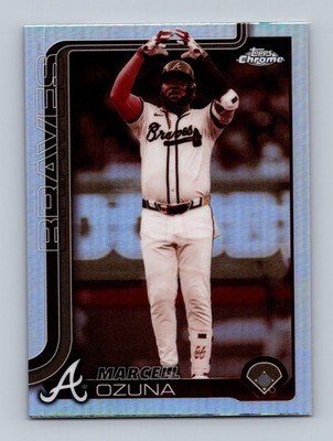 2025 Topps Chrome #250 Marcell Ozuna Sepia Refractors