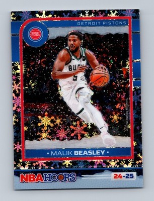 2024-25 Hoops #145 Malik Beasley Blizzard Prizms Premium