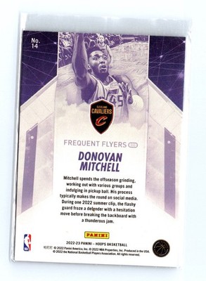 2022-23 Hoops #14 Donovan Mitchell Frequent Flyers - Image 2