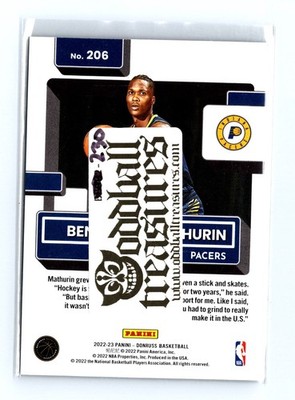 2022-23 Donruss #206 Bennedict Mathurin Holo Laser Green - Image 2