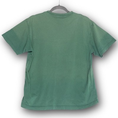 Vintage Eddie Bauer Women's M Green Pocket T-Shirt Short Sleeve Basic GOOD - Image 2