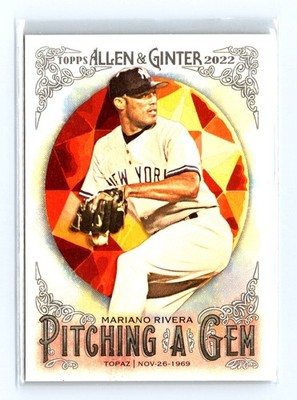 2022 Topps Allen & Ginter #PAG-17 Mariano Rivera Pitching a Gem