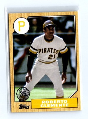 2022 Topps #T87-52 Roberto Clemente 1987 Topps Baseball 35th Anniv (Series One)