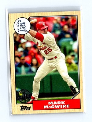 2017 Topps #87-89 Mark McGwire 1987 Topps Baseball 30th Anniversary