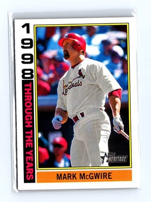 2025 Topps Heritage #TTY-13 Mark McGwire Through the Years