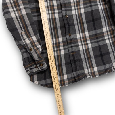 Vintage Carhartt Plaid Flannel Shirt Mens M Original Fit Long Sleeve Excellent - Image 4