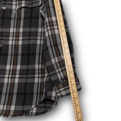Vintage Carhartt Plaid Flannel Shirt Mens M Original Fit Long Sleeve Excellent - Image 6