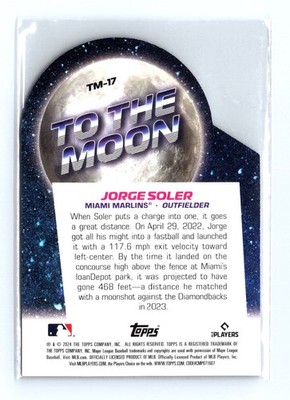 2024 Topps Big League #TM-17 Jorge Soler To the Moon Die Cuts - Image 2