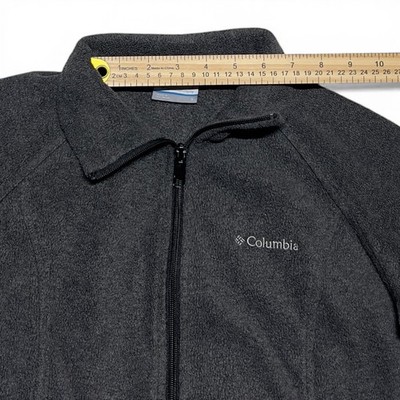 Columbia Fleece Jacket Womens Size S Charcoal Gray Full Zip Excellent - Image 5