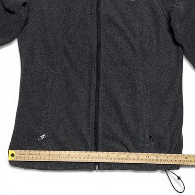 Columbia Fleece Jacket Womens Size S Charcoal Gray Full Zip Excellent - Image 7