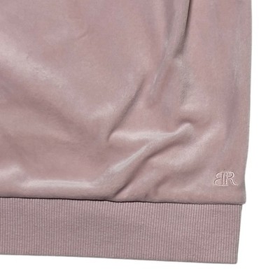Velour Banana Republic Women's Medium Pink Crewneck Sweatshirt Excellent - Image 4