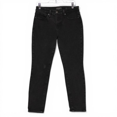 Vintage Lucky Brand Ava Mid Rise Skinny Ankle Jeans Womens 8 29 Black Excellent