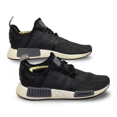 Adidas NMD R1 Sneakers Men's Size 8 Black Grey Boost Running Shoes Good B79758