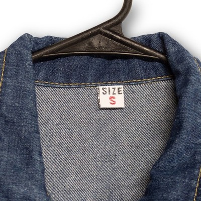 Vintage Unbranded Denim Jacket Women's S Dark Blue Trucker Button Front EXCELLEN - Image 4