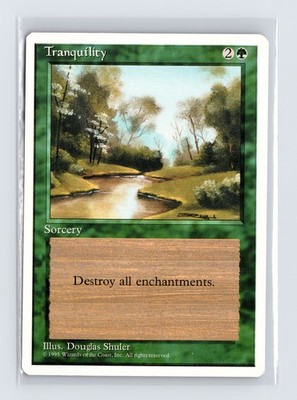 Vintage MTG 1995 Fourth Edition Tranquility - White Border