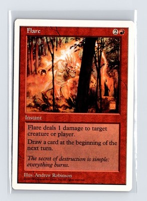 Vintage MTG 1995 Fifth Edition Flare - White Border