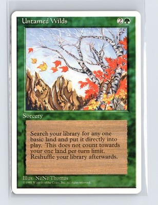 Vintage MTG 1995 Fourth Edition Untamed Wilds - White Border