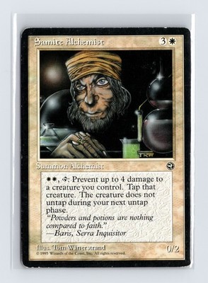 Vintage MTG 1995 Homelands #13 Samite Alchemist - Black Border