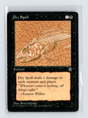 Vintage MTG 1995 Homelands Dry Spell - Black Border