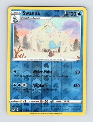 SWSH11: Lost Origin #047/196 Swanna Reverse Holo