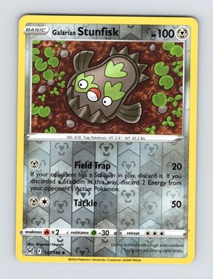 SWSH11: Lost Origin #127/196 Galarian Stunfisk Reverse Holo