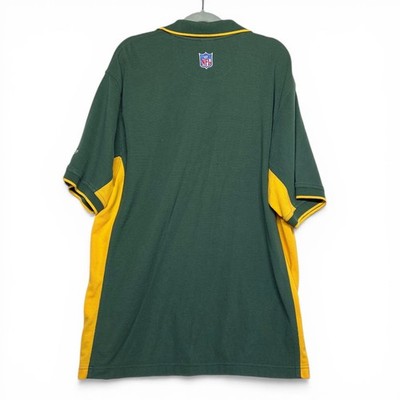 Reebok Green Bay Packers Polo Shirt Mens XL PlayDry NFL Team Apparel - Image 2