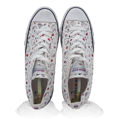 Hello Kitty Converse Chuck Taylor All Star Low Top White Sneakers Womens 10 Exce