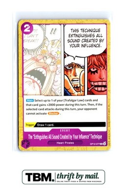 2025 One Piece Legacy of the Master #OP12-077 "Extinguishes All Sound Created"