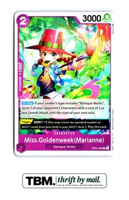 2023 One Piece Kingdoms of Intrigue #OP04-065 Miss.Goldenweek(Marianne)