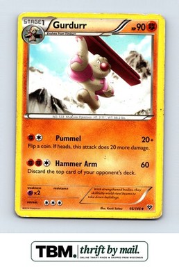 2014 Pokemon XY Base Set #66/146 Gurdurr
