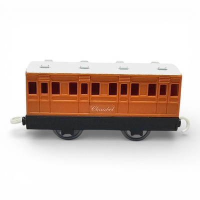1992 TOMY Thomas Friends Clarabel Passenger Coach Train Car Orange Plarail