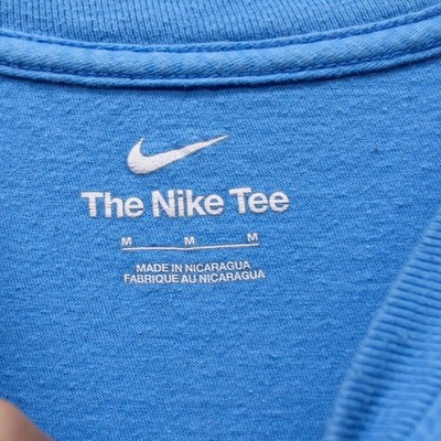 Nike Just Do It Graphic T-Shirt Kids Size Medium Blue Short Sleeve Excellent - Image 3