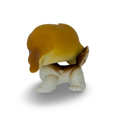 Littlest Pet Shop St Bernard #76 Brown White Blue Eyes Good - Image 2