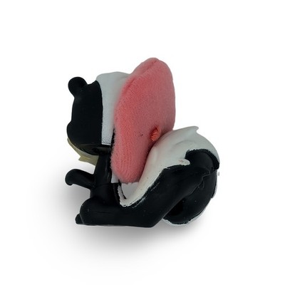 Littlest Pet Shop Skunk #306 Small Black White Good - Image 2