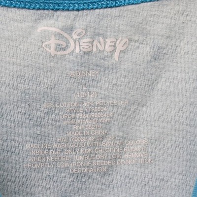 Disney Stitch Tank Top Kids Size L 10/12 Blue Tie Dye Excellent - Image 3