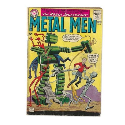 DC Comics Metal Men #9 Comic Book September 1964 The Robot Juggernaut