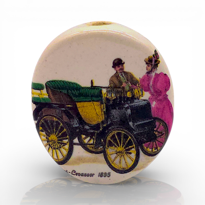 Vintage 70's NIKI Ceramic Smoke Stone - Panhard-Levassor 1895