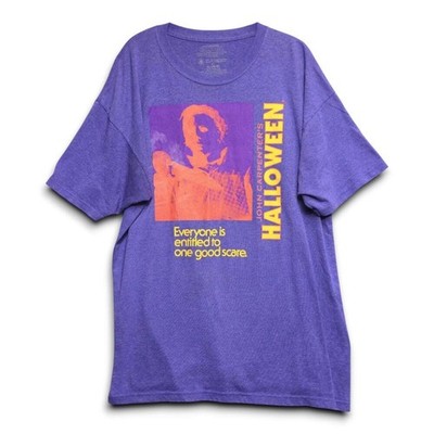 Vintage John Carpenter's Halloween Michael Myers Purple Graphic T-Shirt Men's XL