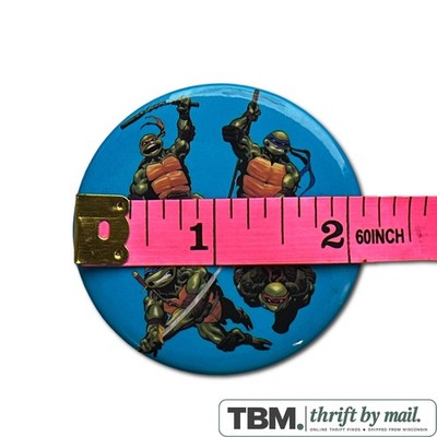 TMNT Pinback Button Unisex OS Blue Excellent - Image 3