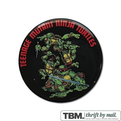 Mirage Studios TMNT Pinback Button Unisex 2.25 Inch Black Excellent