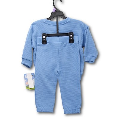 Bluey Ribbed Knit Sweatshirt and Joggers Set Kids 12M Blue New - Image 2